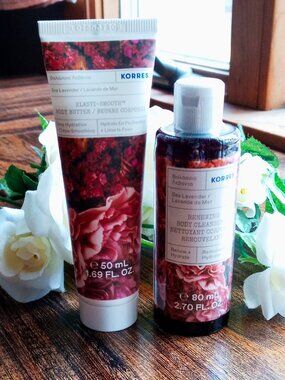 Korres Sea Lavender Body Cleanser & Body Butter Duo NEW!!